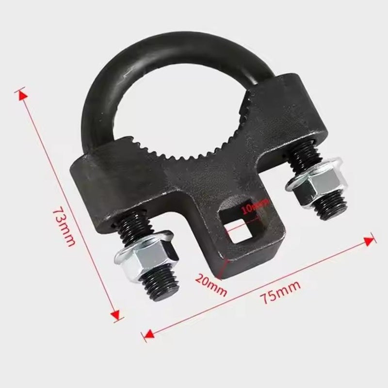 Inner Tie Rod Removal Tool, Tie Rod Removal Tool, with Non-Slip Teeth for Inner Tie Rod Removal, Inner Tie Rod U-Wrench,3/8" Carbon Steel Inner Low Profile Tool for Car Chassis Rocker - Image 5